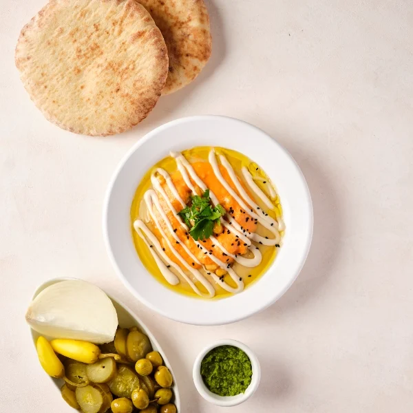 חומוס מסבחה אדומה